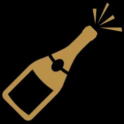 Champagne at the bar